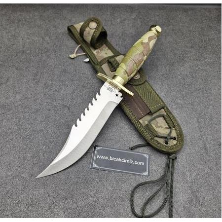 Ayyıldız Komando Bıçağı İkili Set Kamuflaj KabzeHM426