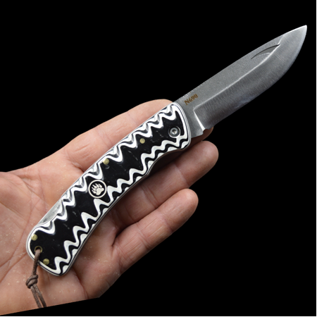 El Yapımı Kilitli Çakı Verzalit Kabze No:2 N690 Böhler AK-N009
