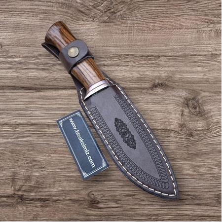 Bushcraft Ceviz Kabza Paslanmaz Balçak Av Bıçağı