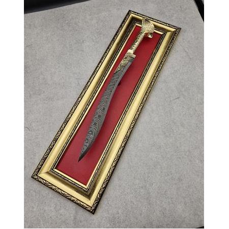 Yatağan Palası Minyatür Damascus  35 cm   Pirinç Kabza HM584