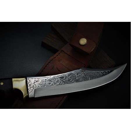 Şehzade Gravür İşlemeli Av ve Kamp Bıçağı HM-K015