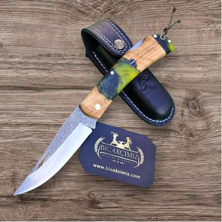 El Yapımı Kilitli Çakı Hibrit Kabze N690 Böhler HM232