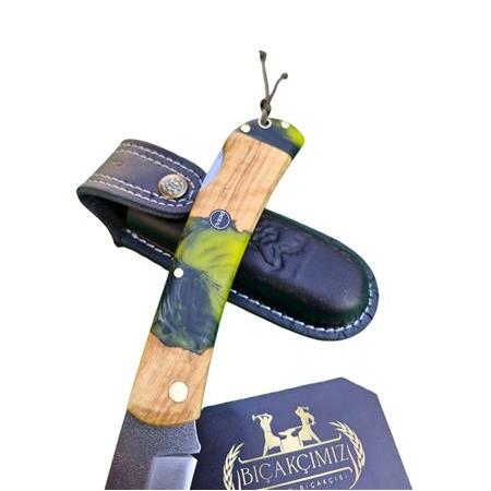 El Yapımı Kilitli Çakı Hibrit Kabze N690 Böhler HM232