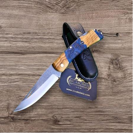 El Yapımı Kilitli Çakı Hibrit Kabze N690 Böhler HM001