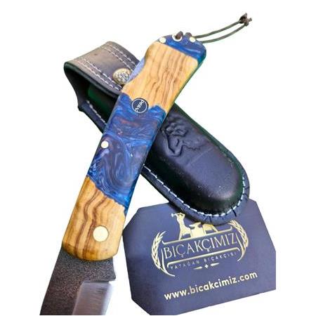 El Yapımı Kilitli Çakı Hibrit Kabze N690 Böhler HM001