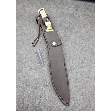 El Yapımı Geyik Boynuz Kabze Kukri Sallama Avcı J2 Çelik HM469