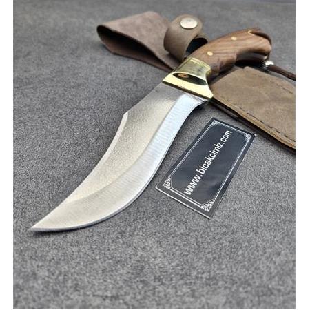 El Yapımı Ahşap Kabze  Avcı J2 Çelik HM467