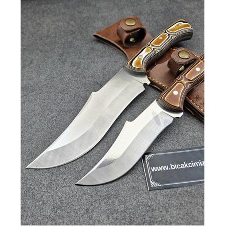 El Yapımı Babalı Oğullu İkili Av BıçağıHm291