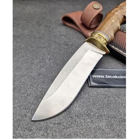 Kurtbaşlı Pirinç Balçaklı 25 cmlik Bıçak