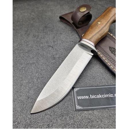 Bushcraft Ceviz Kabza Paslanmaz Balçak Av Bıçağı Hm052